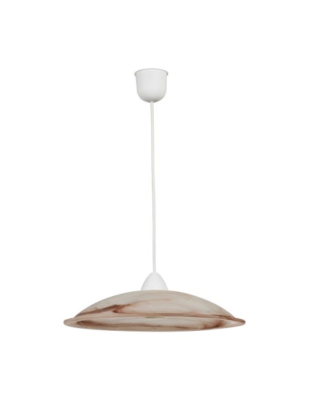 LAMPADA SOSP DUNA 40 1XE27 ALABASTRO TABACCO