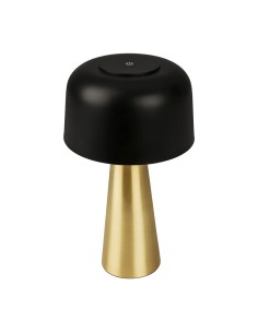 LAMPADA DA TAVOLO BT10005 BATT RICARIC NERO/ORO