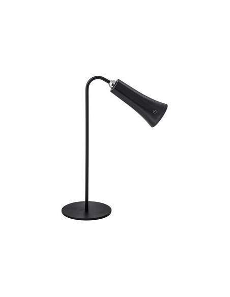 LAMPADA LED RICARICABILE DA TAVOLO ALICE NERO