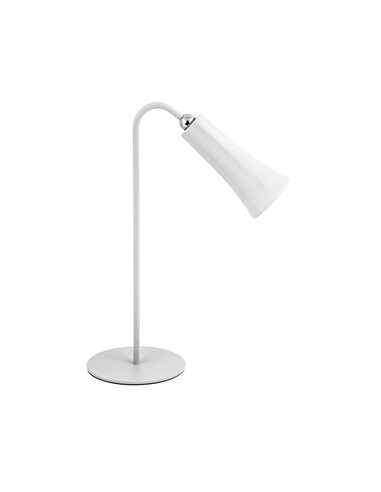 LAMPADA LED RICARICABILE DA TAVOLO ALICE BIANCO
