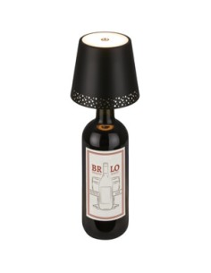 LAMPADA FLASKA P/MONTAGGIO SU BOTTIGLIA NERO