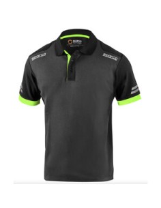 SPARCO POLO TOLEDO GREY GREEN TG XS