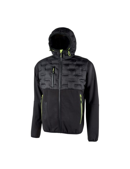 U-POWER GIACCONE SPOCK NERO-GIALLO TAGLIA XL