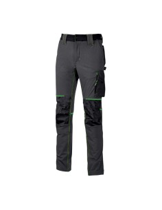 U-POWER PANTALONE ATOM SLIM FIT GRIGIO-VERDE TG.L