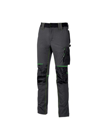 U-POWER PANTALONE ATOM SLIM FIT GRIGIO-VERDE TG.XXL
