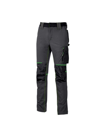 U-POWER PANTALONE ATOM SLIM FIT GRIGIO-VERDE TG.XXL