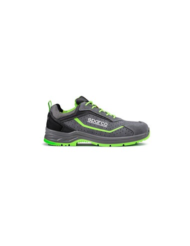 SPARCO SCARPE FELIX S1P GRIGIO VERDE FLUO N.43