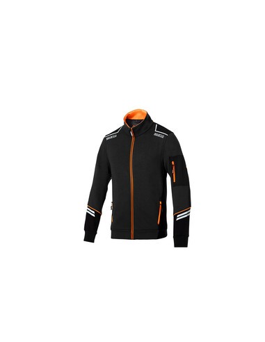 SPARCO FELPA ALABAMA BLACK ORANGE TG M