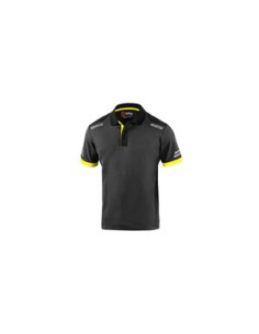 SPARCO POLO TOLEDO GREY YELLOW TG XL