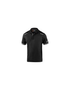 SPARCO POLO TOLEDO BLACK GREY TG XS