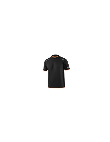 SPARCO T-SHIRT TUCSON BLACK ORANGE TG M