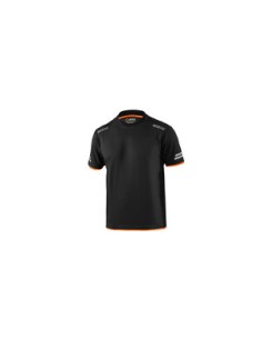 SPARCO T-SHIRT TUCSON BLACK ORANGE TG L