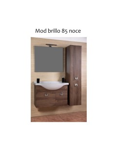 MOBILE BAGNO BRILLO 85 SOSPESO NOCE