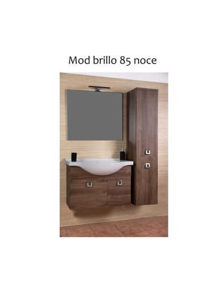 MOBILE BAGNO BRILLO 85 SOSPESO NOCE