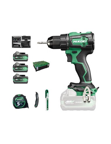 HIKOKI TRAPANO DV18DE 18V C/PERC BRUSH+3BATT+ACC