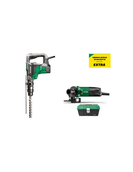 HIKOKI MARTELLO COMB DH40MC+SMERIGLIATRICE G12STA