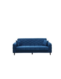 DIVANO PRONTOLETTO 3P MELISA VELLUTO 82-003 BLU