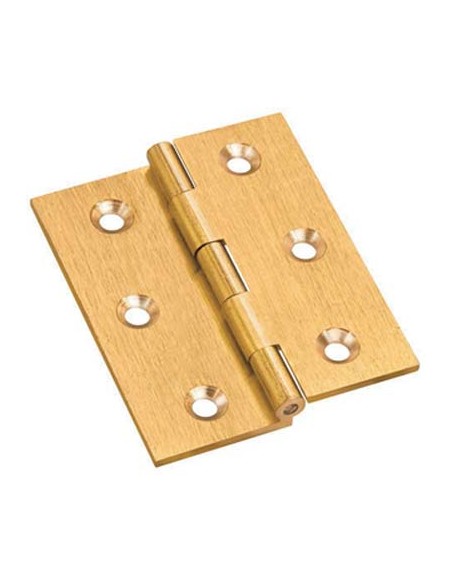 CERNIERA MEZZO COLLO 4102 VALTOCE OTTONE FRESATO SATINATO PERNO FISSO MM 40X35X1,6