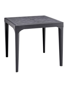 TAVOLO RESINA MALMO 80X80XH74CM ANTRACITE
