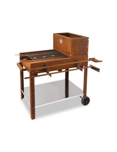 BARBECUE A LEGNA WOODY 45 45X50 CM CORTEN