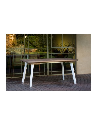 TAVOLO HARMONY ESTENS 160/240X100X74CM BCO/CAPP