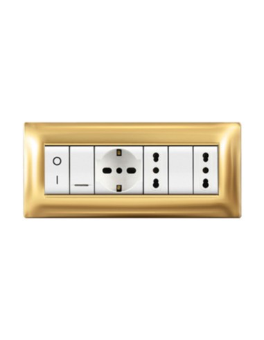 PLACCA LIFE Q LIVING PLAST ORO          7P