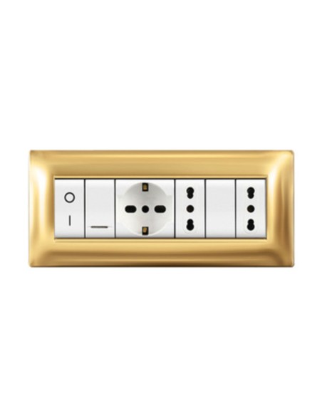 PLACCA LIFE Q LIVING PLAST ORO          7P