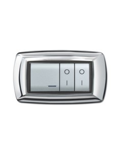 PLACCA LIFE LIVING PLAST CROMO 4P