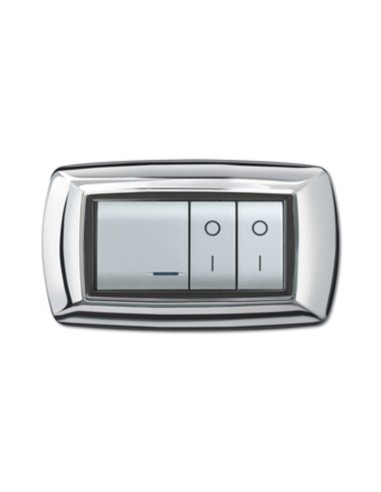 PLACCA LIFE LIVING PLAST CROMO 4P