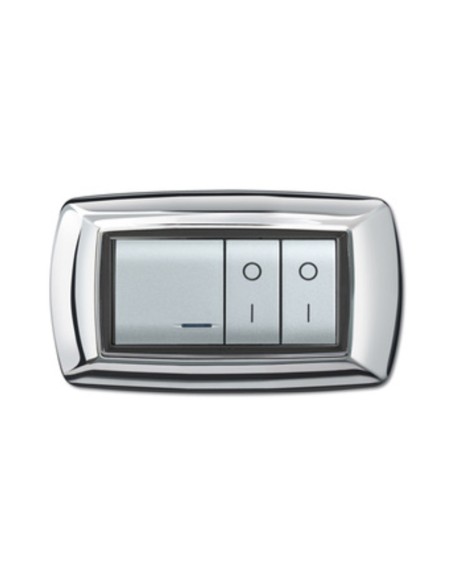 PLACCA LIFE LIVING PLAST CROMO 4P