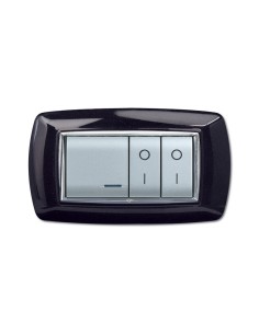 PLACCA LIFE LIVING PLAST NERO GLITTERING 4P