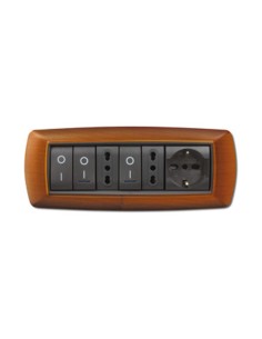 PLACCA LIFE LIVING PLAST LEGNO CHIARO 7P