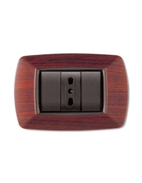 PLACCA LIFE LIVING PLAST LEGNO SCURO 3P