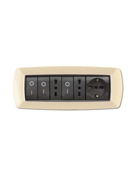 PLACCA LIFE LIVING PLAST AVORIO 7P