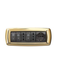 PLACCA LIFE LIVING PLAST ORO 7P
