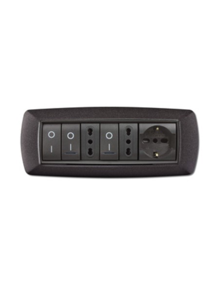 PLACCA LIFE LIVING PLAST GRIGIO NOTTE VULCAN 7P