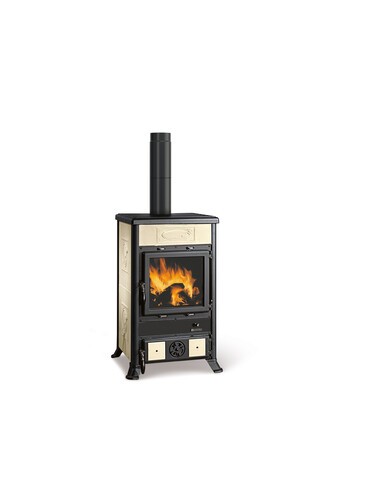 STUFA LEGNA  9 KW ROSSELLA R1 5.0 CERAMICA PANNA V5