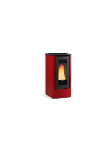 STUFA PELLET CANALIZ 10 KW DAHIANA PLUS 5.0 BORDEAUX V4