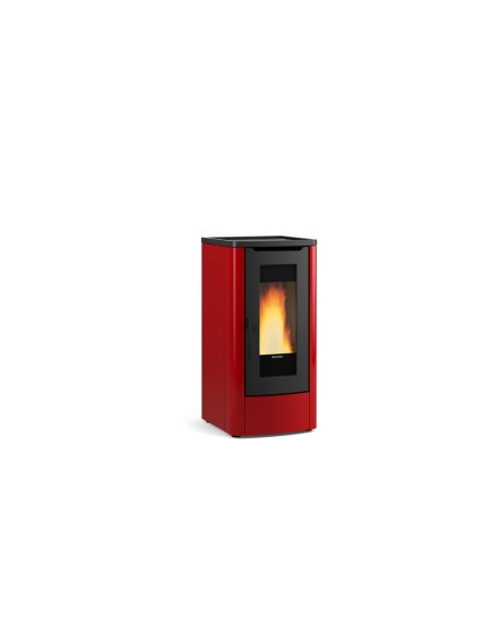 STUFA PELLET CANALIZ 10 KW DAHIANA PLUS 5.0 BORDEAUX V4