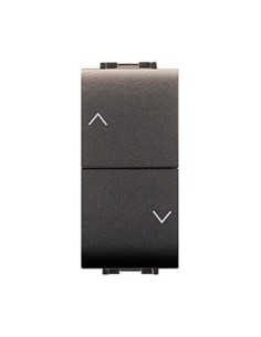 LIFE 4022 DOPPIO PULSANTE P/TAPPARELLE GRIGIO A
