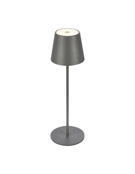 LAMPADA DA TAVOLO BT10004 BATT RICARIC GRIGIO