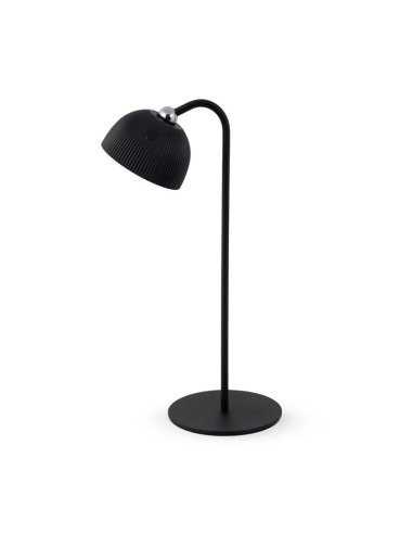 LAMPADA LED RICARICABILE DA TAVOLO ELLIOT NERO