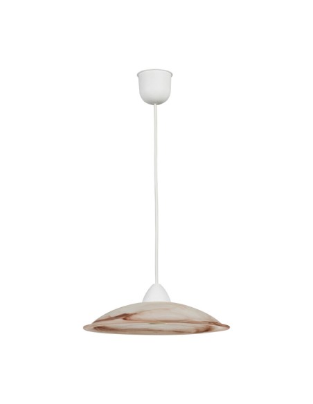 LAMPADA SOSP DUNA 30 1XE27 ALABASTRO TABACCO