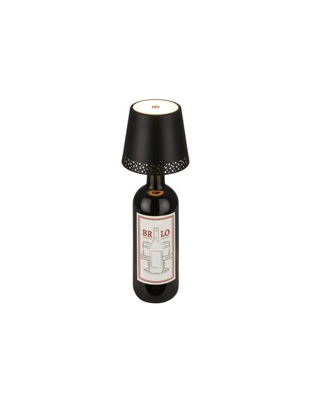 LAMPADA FLASKA P/MONTAGGIO SU BOTTIGLIA NERO