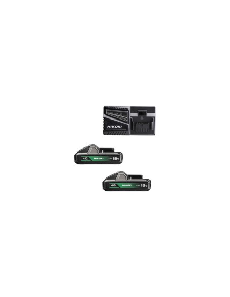 HIKOKI PACK BATTERIA UC18YFSLWEZ 18V 2X4AH+CARIC