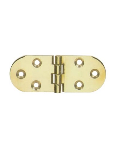 CERNIERA A BISCOTTO OTTONE LUCIDO MM 80X30