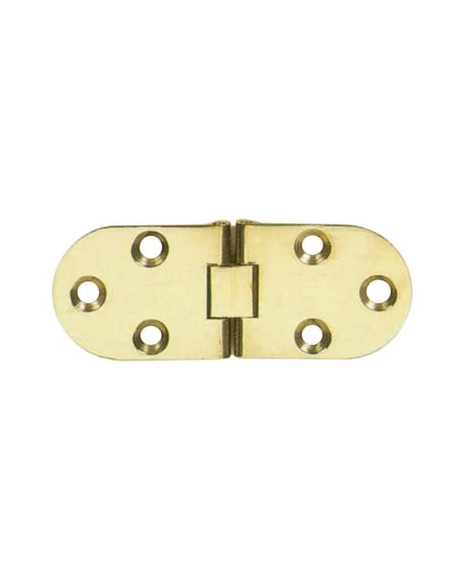 CERNIERA A BISCOTTO + FERMO OTTONE LUCIDO MM 80X30
