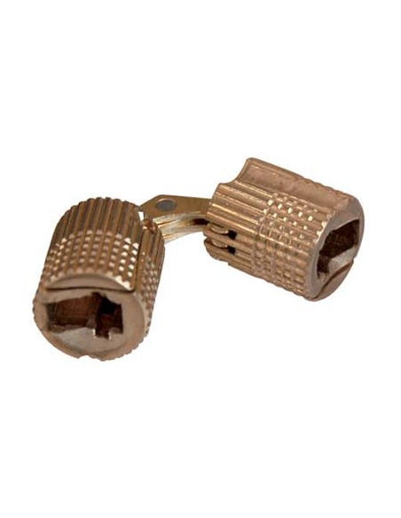 CERNIERA A CILINDRO INVISIBILE OTTONE LUCIDO D.MM 12