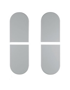 COPERTURA CERNIERE INVISIBILI ECLIPSE 3.2 AGB PLT CROMO OPACO MM 35X23 CF .PZ 4