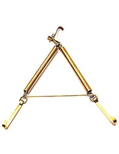 APPENDIPIATTI A MOLLA FERRO OTTONATO N°2 CM 16/25